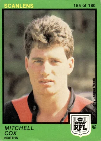 1982 Scanlens Common Card - Base 155 Mitchell Cox North Sydney Bears