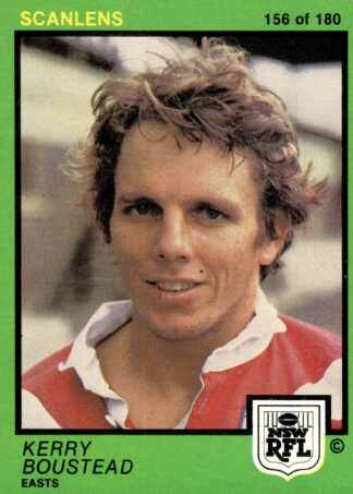 1982 Scanlens Common Card - Base 156 Kerry Boustead Eastern Suburbs Roosters