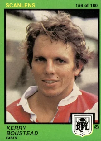 1982 Scanlens Common Card - Base 156 Kerry Boustead Eastern Suburbs Roosters