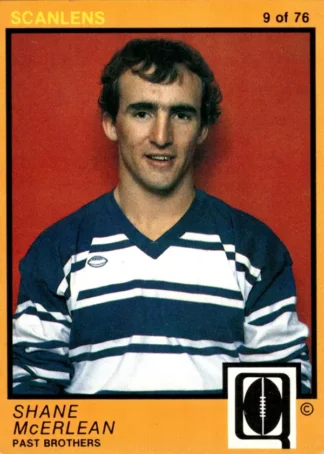 1982 Scanlens QLD Common Card - Base 09 Shane McErlean Past Brothers Leprechauns