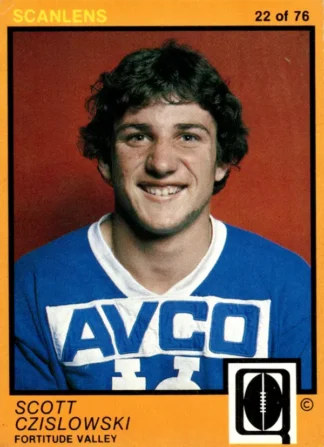 1982 Scanlens QLD Common Card - Base 22 Scott Czislowski Fortitude Valley Diehards