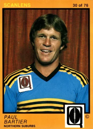 1982 Scanlens QLD Common Card - Base 30 Paul Bartler Northern Suburbs Devils