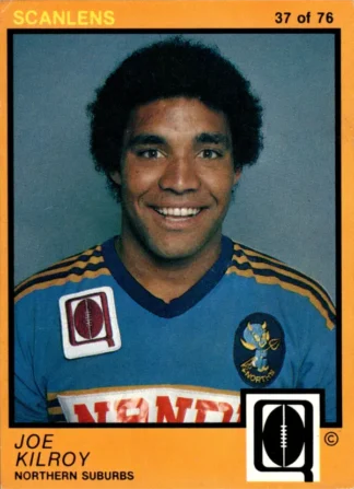 1982 Scanlens QLD Common Card - Base 37 Joe Kilroy Northern Suburbs Devils