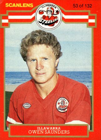 1986 Scanlens Common Card - Base 053 Owen Saunders Illawarra Steelers