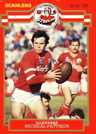 1986 Scanlens Common Card - Base 054 Michael Pattison Illawarra Steelers