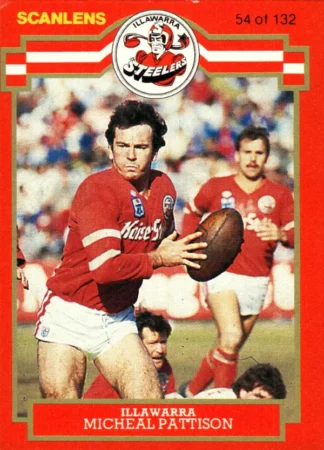 1986 Scanlens Common Card - Base 054 Michael Pattison Illawarra Steelers