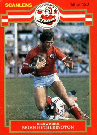 1986 Scanlens Common Card - Base 055 Brian Hetherington Illawarra Steelers