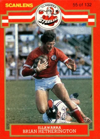 1986 Scanlens Common Card - Base 055 Brian Hetherington Illawarra Steelers