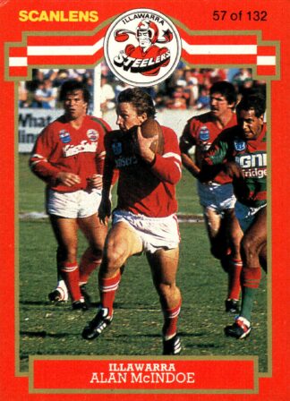 1986 Scanlens Common Card - Base 057 Alan McIndoe Illawarra Steelers