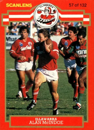 1986 Scanlens Common Card - Base 057 Alan McIndoe Illawarra Steelers