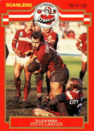 1986 Scanlens Common Card - Base 059 Steve Larder Illawarra Steelers