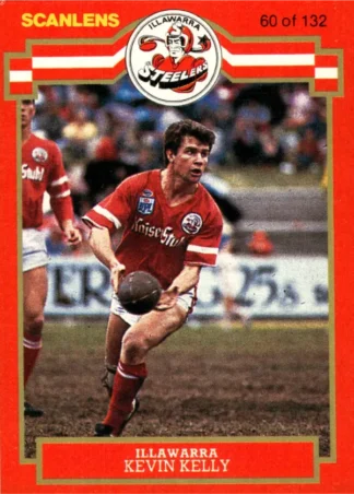 1986 Scanlens Common Card - Base 060 Kevin Kelly Illawarra Steelers