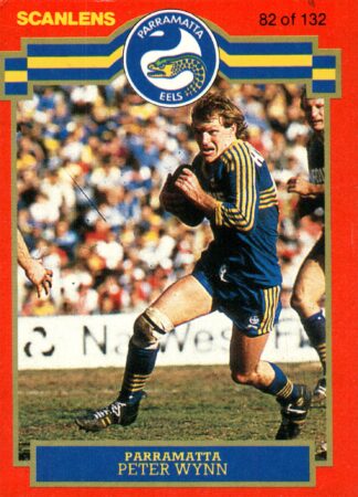 1986 Scanlens Common Card - Base 082 Peter Wynn Parramatta Eels