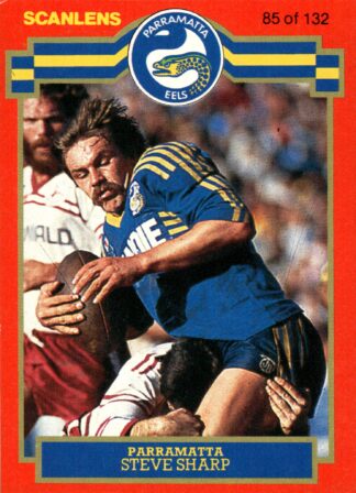 1986 Scanlens Common Card - Base 085 Steve Sharp Parramatta Eels