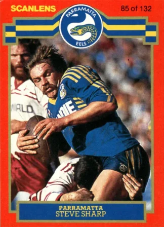 1986 Scanlens Common Card - Base 085 Steve Sharp Parramatta Eels