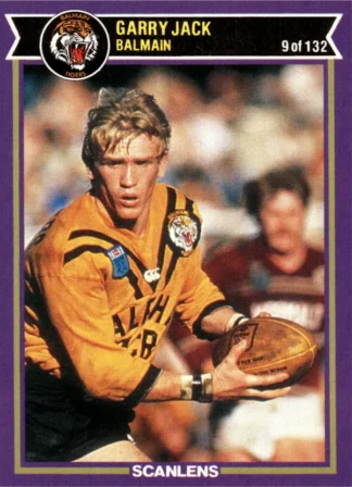 1987 Scanlens Common Card - Base 009 Garry Jack Balmain Tigers