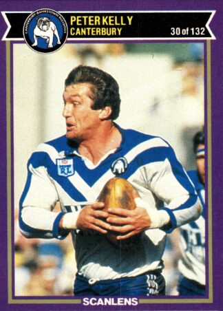 1987 Scanlens Common Card - Base 030 Peter Kelly Canterbury Bulldogs
