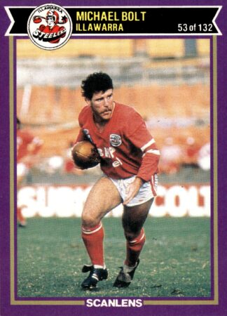 1987 Scanlens Common Card - Base 053 Michael Bolt Illawarra Steelers