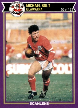 1987 Scanlens Common Card - Base 053 Michael Bolt Illawarra Steelers