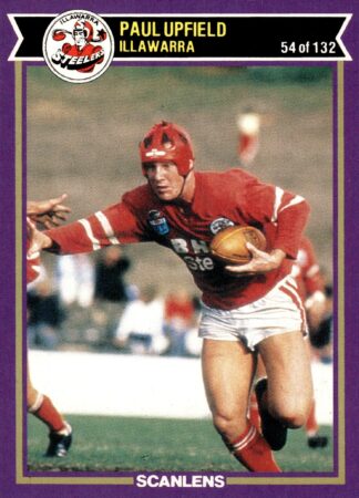 1987 Scanlens Common Card - Base 054 Paul Upfield Illawarra Steelers