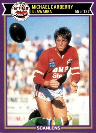 1987 Scanlens Common Card - Base 055 Michael Carberry Illawarra Steelers