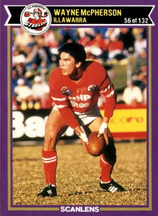 1987 Scanlens Common Card - Base 056 Wayne McPherson Illawarra Steelers