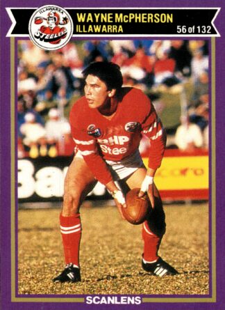 1987 Scanlens Common Card - Base 056 Wayne McPherson Illawarra Steelers
