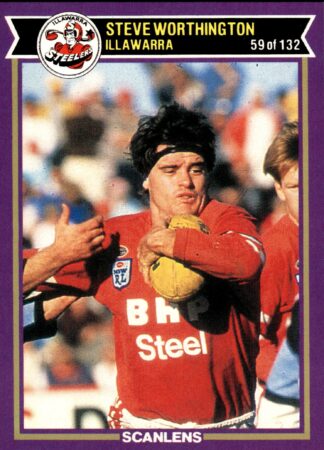 1987 Scanlens Common Card - Base 059 Steve Worthington Illawarra Steelers