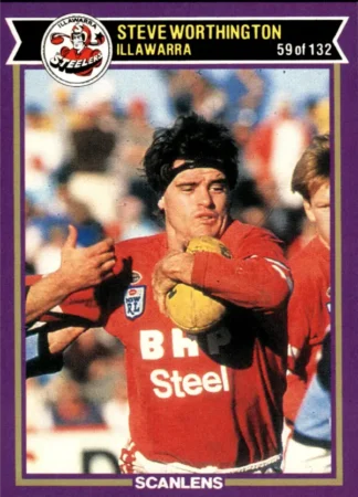 1987 Scanlens Common Card - Base 059 Steve Worthington Illawarra Steelers