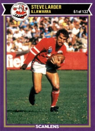 1987 Scanlens Common Card - Base 061 Steve Larder Illawarra Steelers