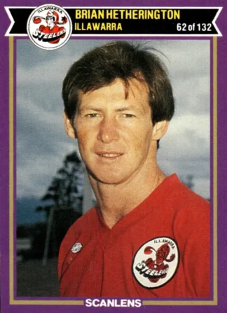 1987 Scanlens Common Card - Base 062 Brian Hetherington Illawarra Steelers
