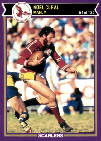 1987 Scanlens Common Card - Base 064 Noel Cleal Manly Sea Eagles