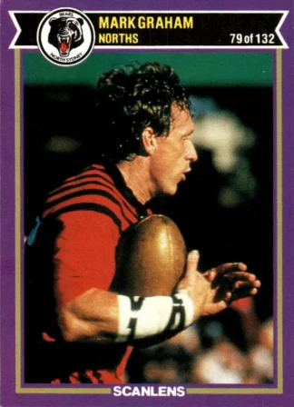 1987 Scanlens Common Card - Base 079 Mark Graham North Sydney Bears