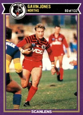 1987 Scanlens Common Card - Base 080 Gavin Jones North Sydney Bears