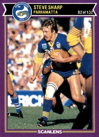 1987 Scanlens Common Card - Base 082 Steve Sharp Parramatta Eels