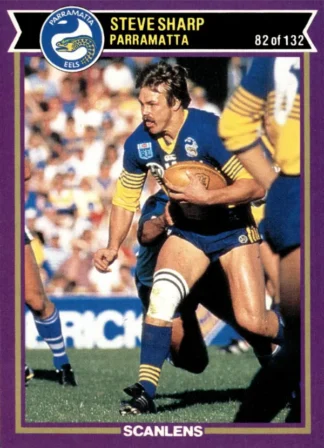1987 Scanlens Common Card - Base 082 Steve Sharp Parramatta Eels