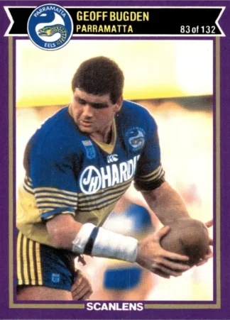 1987 Scanlens Common Card - Base 083 Geoff Bugden Parramatta Eels