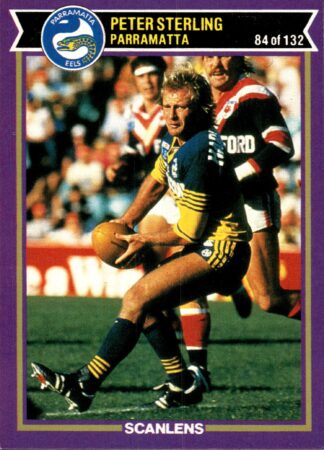 1987 Scanlens Common Card - Base 084 Peter Sterling Parramatta Eels