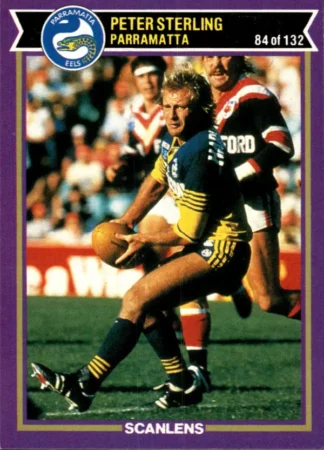 1987 Scanlens Common Card - Base 084 Peter Sterling Parramatta Eels