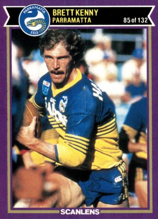 1987 Scanlens Common Card - Base 085 Brett Kenny Parramatta Eels