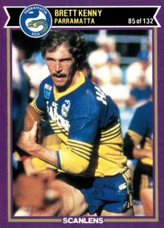 1987 Scanlens Common Card - Base 085 Brett Kenny Parramatta Eels