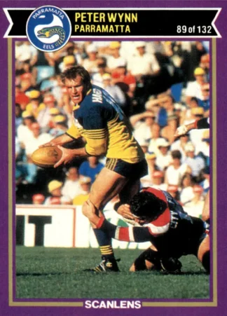1987 Scanlens Common Card - Base 089 Peter Wynn Parramatta Eels