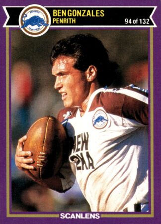 1987 Scanlens Common Card - Base 094 Ben Gonzales Penrith Panthers