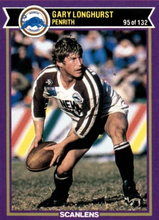 1987 Scanlens Common Card - Base 095 Gary Longhurst Penrith Panthers