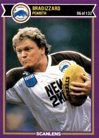 1987 Scanlens Common Card - Base 096 Brad Izzard Penrith Panthers