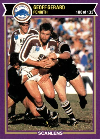 1987 Scanlens Common Card - Base 100 Geoff Gerard Penrith Panthers