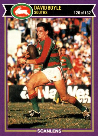 1987 Scanlens Common Card - Base 120 David Boyle South Sydney Rabbitohs