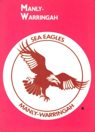 1988 Scanlens Common Card - Base 001 Logo Manly Sea Eagles