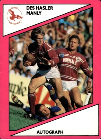 1988 Scanlens Common Card - Base 004 Des Hasler Manly Sea Eagles