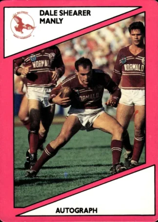 1988 Scanlens Common Card - Base 008 Dale Shearer Manly Sea Eagles